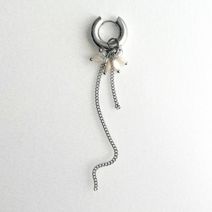 Boucle d'oreille Agnès - Argentée