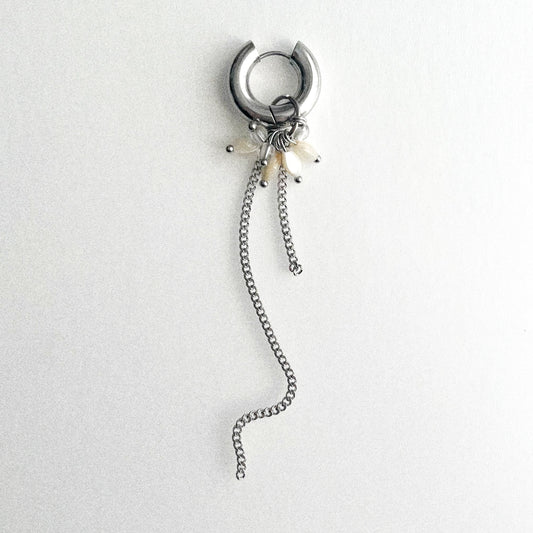 Boucle d'oreille Agnès - Argentée