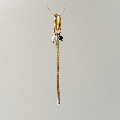 Boucle d'oreille - Perles multi