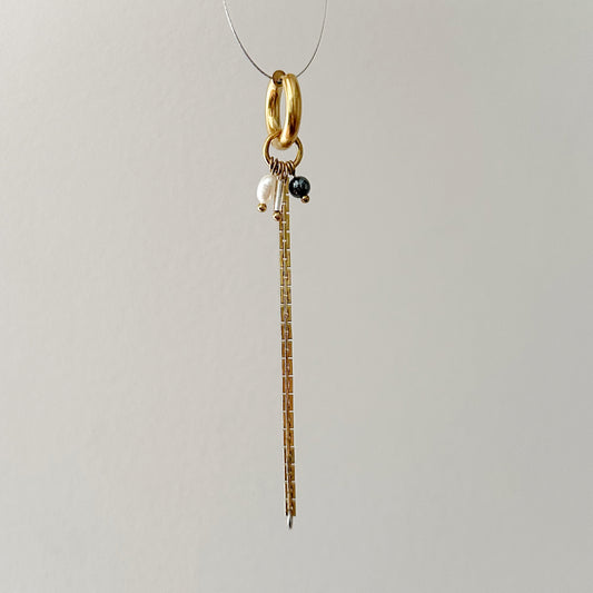 Boucle d'oreille - Perles multi