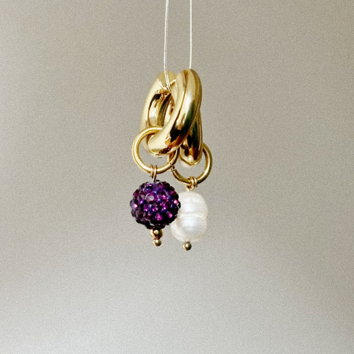 Paire de boucles Chloé - Pourpre