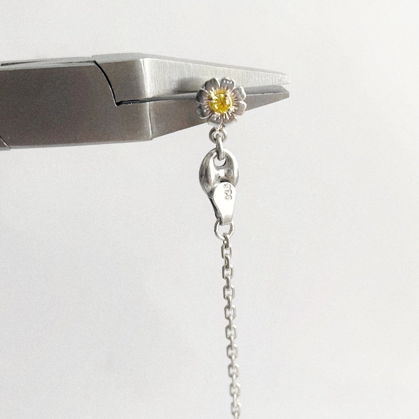 Boucle d'oreille - Zirconium & grain de café