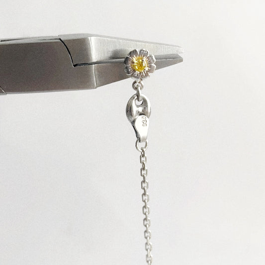 Boucle d'oreille - Zirconium & grain de café