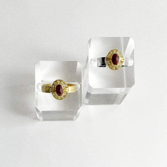 Bague - Pierre rouge