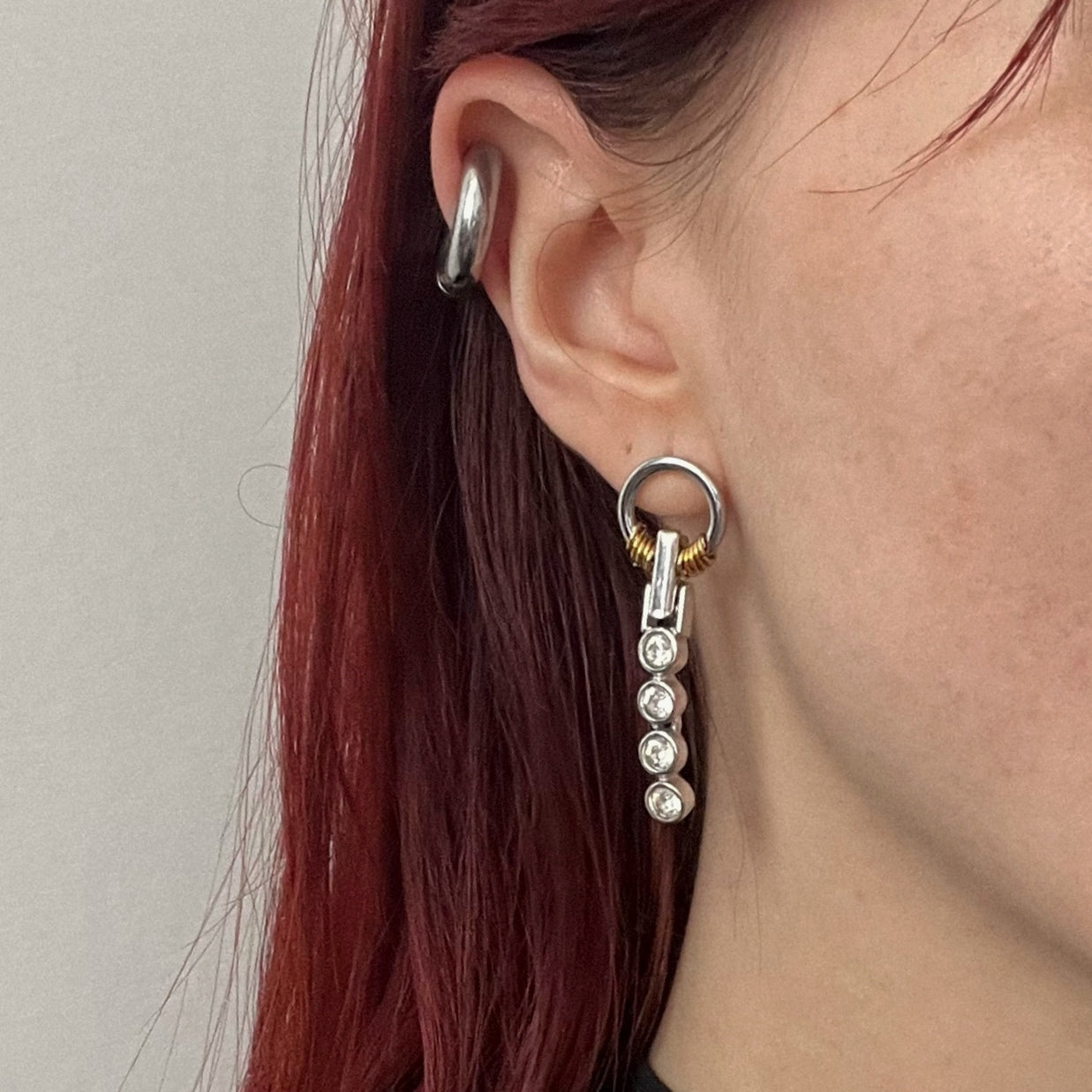 Boucle d'oreille - Strass Swarovski