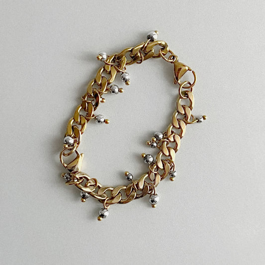 Bracelet - Gouttes argentées