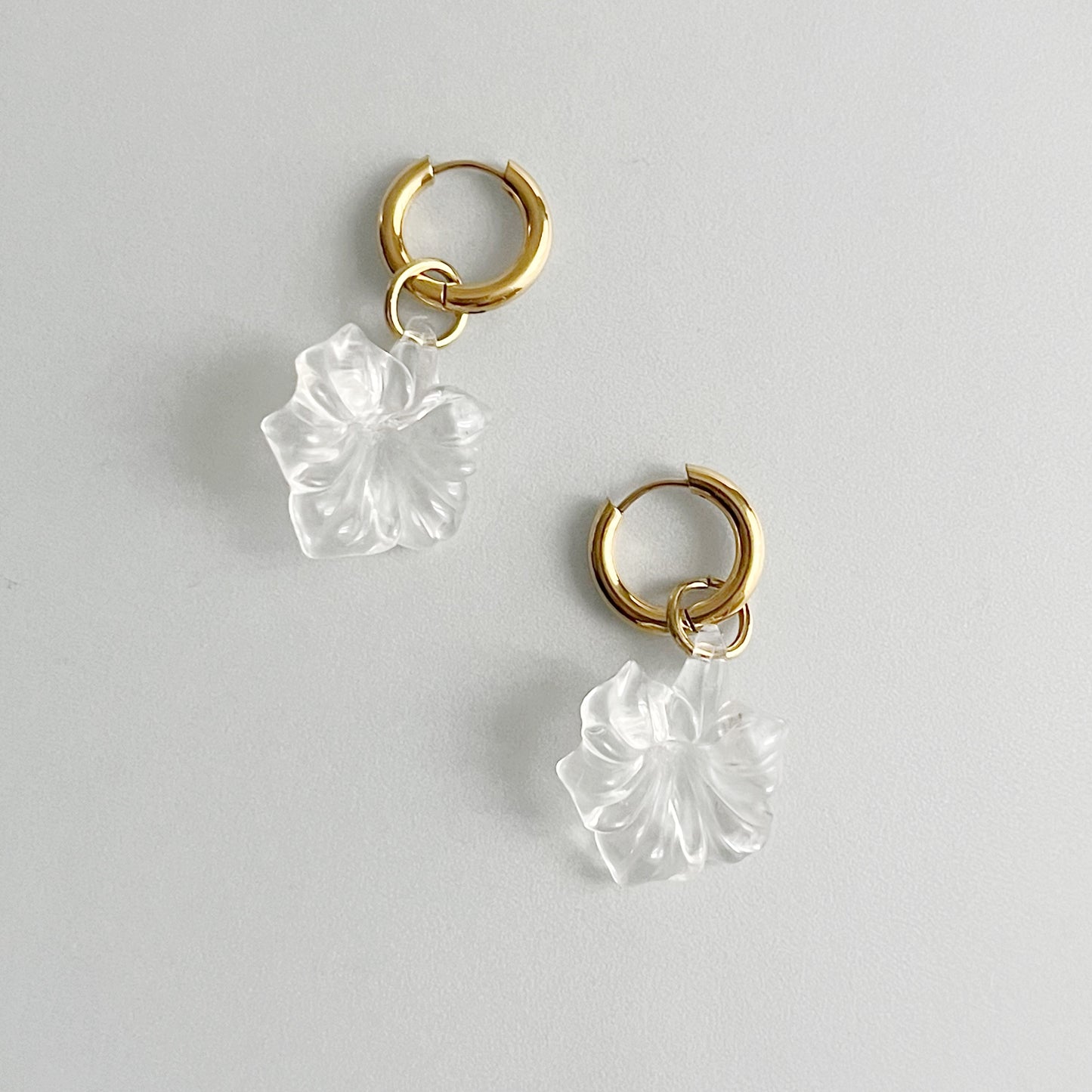 Boucle d'oreille "La Fleur" - Dorée