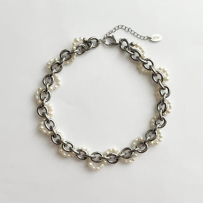 Le Collier Tressé / Argenté