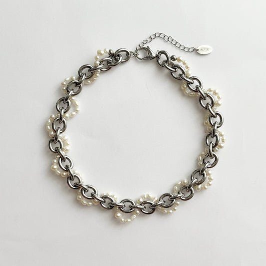Le Collier Tressé / Argenté - Permanent