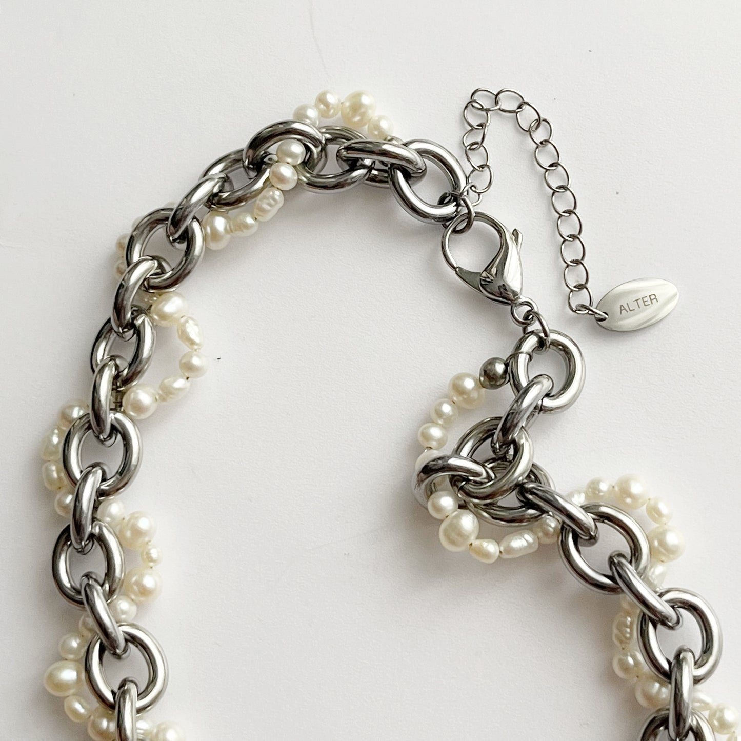 Le Collier Tressé / Argenté