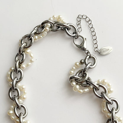 Le Collier Tressé / Argenté