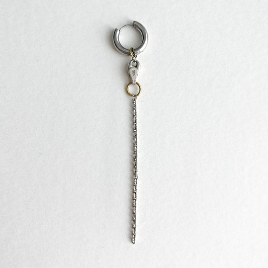 Boucle d'oreille - Chaîne forçat Argent 925