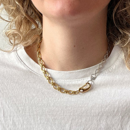 Collier maille argent 925 italienne