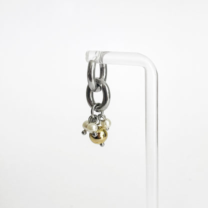 Boucle d'oreille - Perles mixtes