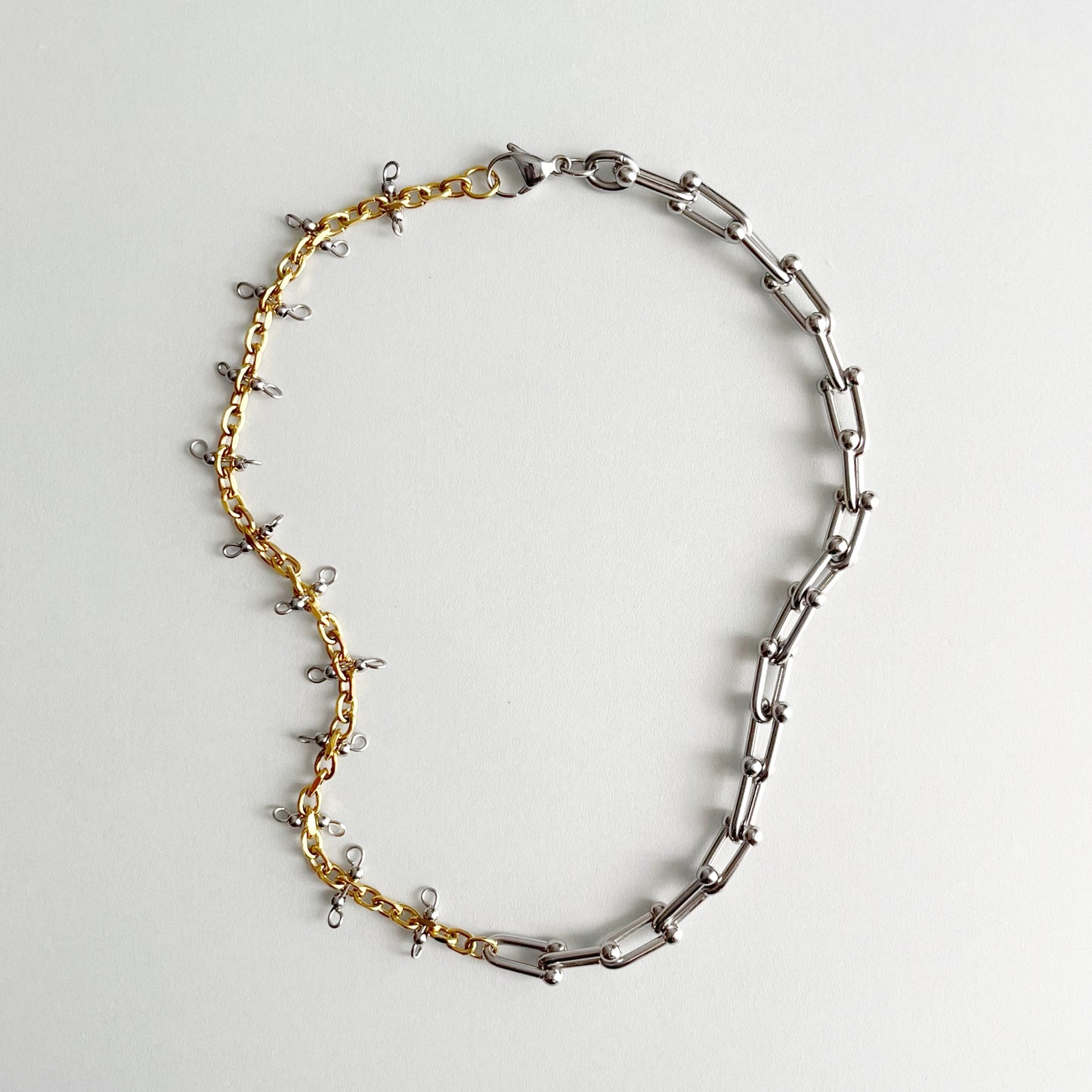 Collier - Billes argentées