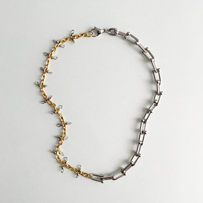 Collier - Billes argentées