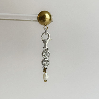Boucle d'oreille - Argent et Swarovski