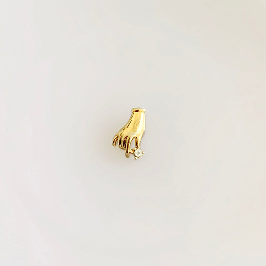 Collier main dorée - P23.01