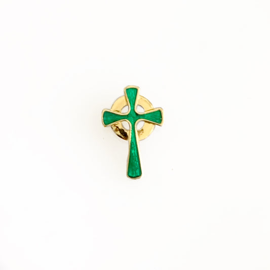 Collier croix verte - P23.11