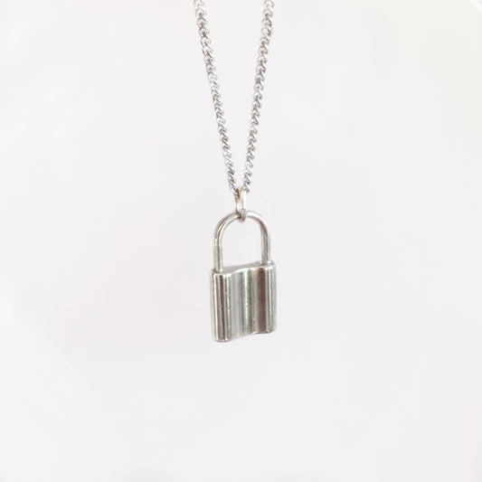 Collier cadenas argenté - P23.15