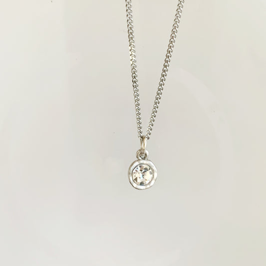 Collier pendentif strass - P23.21